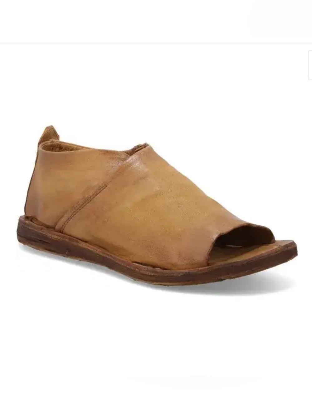 A.S.98 Reiley Sandal Open-Toe Leather Sandals in Tan EU 37 US 7
